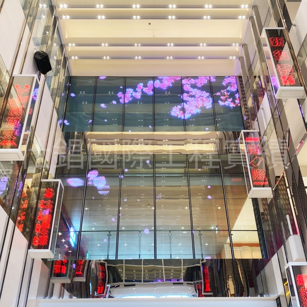 《仕錩國際》LED透明屏電視牆 南紡購物中心二館/A2館